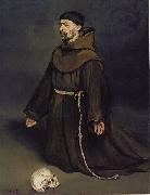 Edouard Manet Un moine en priere Spain oil painting artist